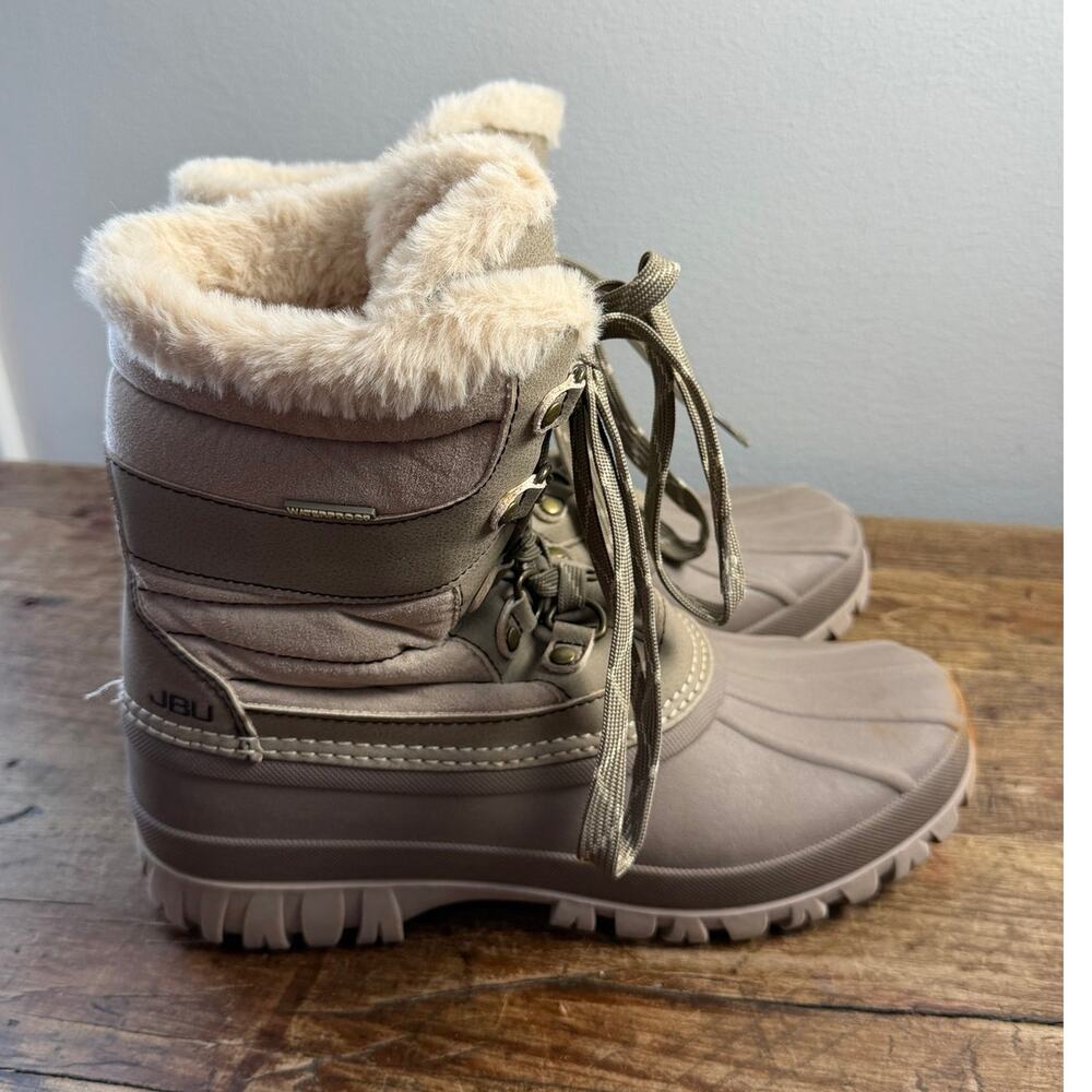 JBU by Jambu Women's Casey Waterproof Boots taupe/dark size 7